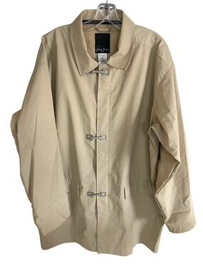 Vintage men’s Sean John Beige Toggle Jacket size XL Minimalist Y2K metal closure